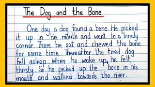 the dog and the bone story writing story writing in english with moral [upl. by Walli883]