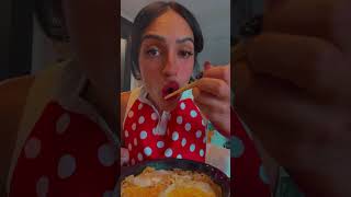 Cheesy Ramen noodles please likeampfollow for morefyp asmr asmrsounds asmreating asmrcommunity [upl. by Nomzaj]