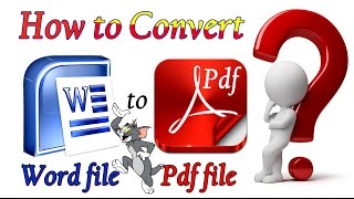 How to Convert Word file to Pdf file in Telugu [upl. by Demah223]