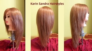 Long layered V Haircut tutorial  Haircut Face Framing layers  Long haircut with layers  Coupe V [upl. by Berkshire]