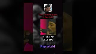 Top 5 Fastest Rappers Of Rap World hiphopfastest [upl. by Kadner]