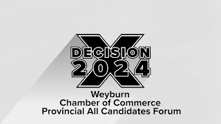 Decision 2024  Weyburn Municipal All Candidates Forum  AccessNow TV [upl. by Arakal257]