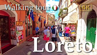 Loreto Marche Italy【Walking Tour】History in Subtitles  4K [upl. by Atikihc]