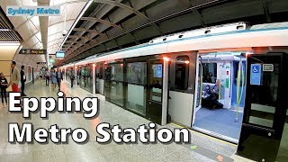 EPPING METRO STATION on the OPENING DAY  SYDNEY METRO [upl. by Felipa]