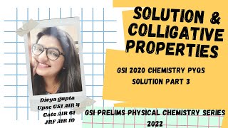 UPSC Geochemist  Geoscientist Preparation  GSI Prelims Chemistry Series 2022Solution part 3 [upl. by Gery]