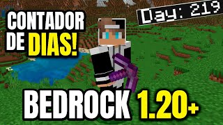 COMO ACTIVA el Contador de DÍAS en Minecraft PE 120  Minecraft Bedrock  Android y Windows [upl. by Leorsiy70]