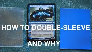 How To DoubleSleeve Your Magic The Gathering Cards AND WHY MTG [upl. by Nahsad]