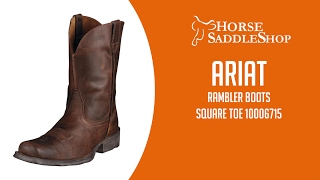 Ariat Mens Rambler Square Toe Boots 10006715 [upl. by Grubb627]