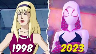 Evolution of Gwen Spider  Gwen Stacy in movies amp Shows 19982023 [upl. by Valida]