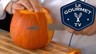 Chef Tip  How to prepare a Pumpkin  LeGourmetTV [upl. by Ecinerev158]