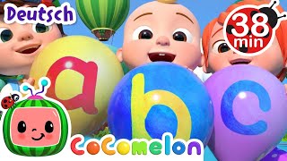 ABC Lied mit Luftballons  CoComelon Deutsch  Cartoons und Kinderlieder [upl. by Merry]