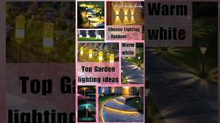 Garden  lighting ideastrendingshorts shortsyoutube feedshort [upl. by Nonnaehr]