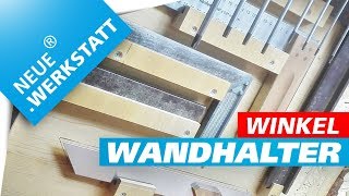 Wand Halter für Winkel  Schmiege  An Werkzeugwand selber bauen  deutsch [upl. by Ettenahc]