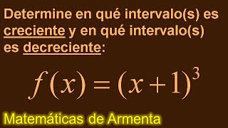 funciones crecientes y decrecientes clase 3 [upl. by Audres]