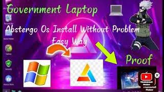 Abstergo Os Install Without Problem in Tamil Download Free Fire Easy Way 💯 Government Laptop [upl. by Llertniuq]