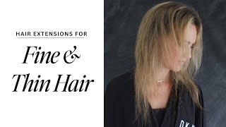 What hair extensions are best for fine hair [upl. by Yrffoeg]