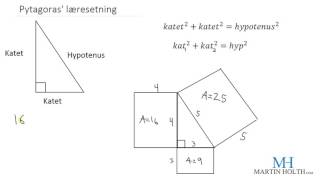 Matematikk 1P Geometri  Pytagoras læresetning [upl. by Holmann]