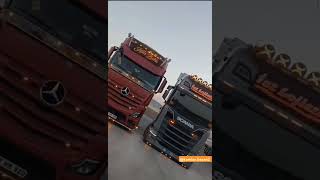 Actroc lmp5 Scania s500 دو رقیب💪💥💣 [upl. by Abdella494]