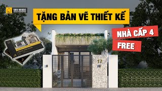 FREE Mẫu Nhà Cấp 4 Đẹp  2 Phòng Ngủ Tiện Nghi Phù Hợp Với Gia Đình Trẻ [upl. by Rind647]