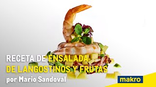 Receta de ensalada de langostinos y frutas por Mario Sandoval [upl. by Sevy]