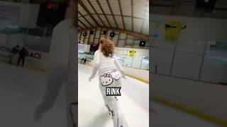 Ice skater tries to beat her record speed 😵‍💫😱 [upl. by Eben]