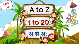 Nursery class teaching  Alphabets abc song  Numbers  Preschool Learning  toppo kids [upl. by Fletch373]