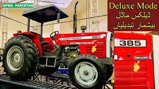 Deluxe Model MF385 MF260Complete Review amp Price Millat Tractor 60 years CelebrationAPNA PAKISTAN [upl. by Beret305]