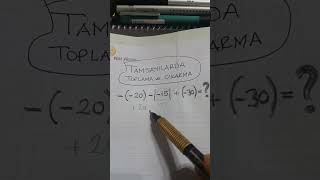 tamsayılarlaişlemlermathmathshortmatematiklgstytkpssmutlakdeğermatematik7sınıfyazılısorusu [upl. by Atiuqa473]