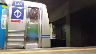 CMSP  Metrô SP  Frota D e Frota L Na Estação Liberdade [upl. by Ardine283]