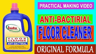 ANTI BACTERIAL FLOOR CLEANER MAKING PRACTICAL REAL FORMULA [upl. by Orozco270]