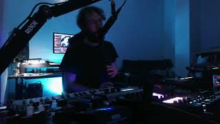 Playing a whistle through T Rex Replicator with Hydrasynth as background and TR8S for beat [upl. by Gibbie]