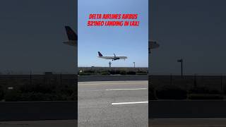 Delta Airlines Airbus 321Neo landing in LAX [upl. by Aihsotan]