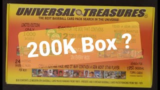 200K Box BIG find in 2013 Universal Treasures Vintage Box 1952 Topps Wax packs Hunt October 27 2024 [upl. by Daryle36]