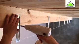 Come posare un controsoffitto in cartongesso su una struttura di legno [upl. by Ellehsim]