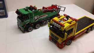 Comparison  LEGO Technic 42008 v LEGO Technic 8109 [upl. by Annaira]