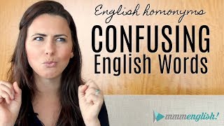 Confusing English Words  HOMONYMS  Fix Common Vocabulary Mistakes amp Errors [upl. by Chadabe866]