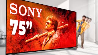 பிரம்மாண்டமான 🔥Big Cinema Theater in Home 🏠  Sony Bravia 7 Mini LED TV 75quot inch TV 💥 [upl. by Anillehs]