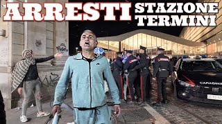 Violenza e Arresti la Sera alla Stazione Termini [upl. by Nerte641]