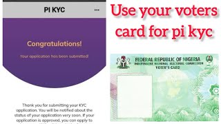 How to verify pi with voters card fastest way to pass kyc [upl. by Allissa]