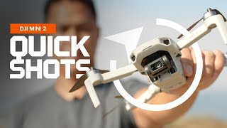 DJI Mini 2  How to Use QuickShots [upl. by Aip]