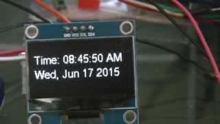 Display time and date on OLED 128x64 13inch using raspberry pi python 3 [upl. by Gent]