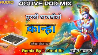 murli vajvito kanha active pad mix song  मूरली वाजवतो काना  Dj Amol Sarwade [upl. by Mahtal]