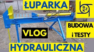 Łuparka hydrauliczna 8 ton do drewna budowa i testy  VLOG [upl. by Hylton399]