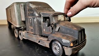 Kenworth T600 Restoration Abandoned Semi Trailer Truck [upl. by Quartana430]