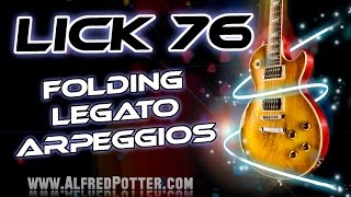 Lick 76  Folding Legato Arpeggios in C minor [upl. by Asen]