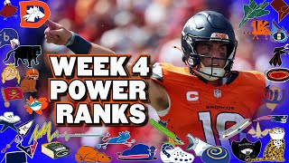 Very HONEST NFL Power Rankings Week 4 [upl. by Ahsiugal998]