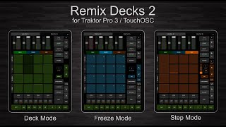 Remix Decks 2  Controller for TouchOSC and Traktor Pro 3 amp 4 [upl. by Wills883]