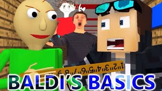 BALDI VS STEVE IN MINECRAFT PART 1 MINECRAFT ANIMATIONDAY 1 [upl. by Aras]