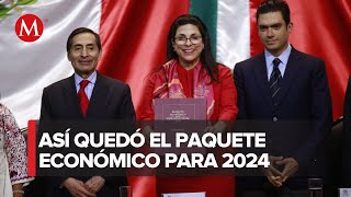 Ramírez de la O entrega el paquete económico 2024 [upl. by Fein]