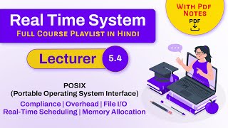 POSIXPortable Operating System Interface  Real time operating system RTOS  RTS in Hindi [upl. by Hsara]